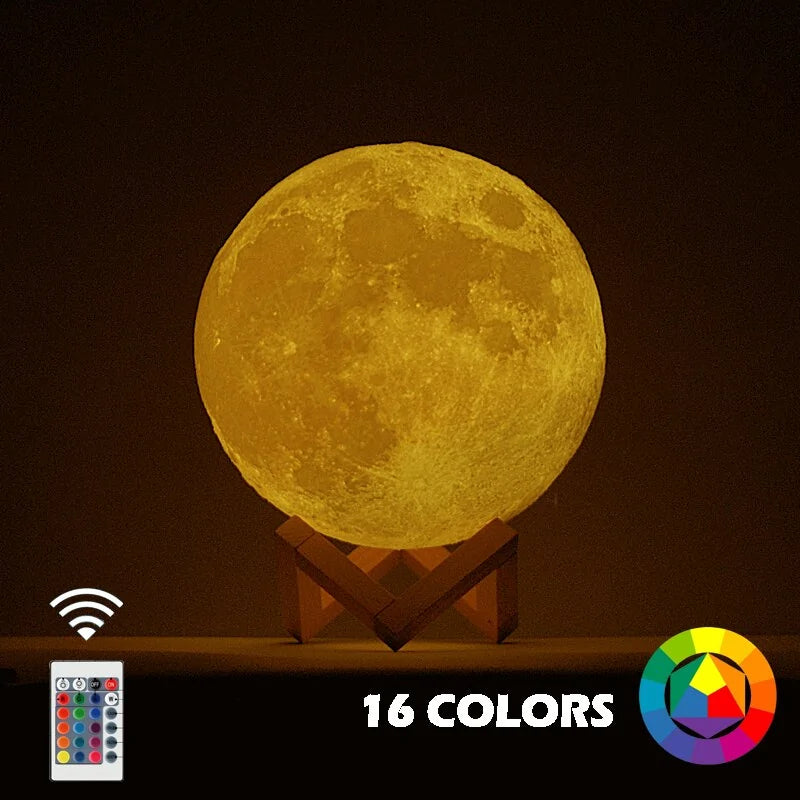 Glowing Moon Night Light Lamp