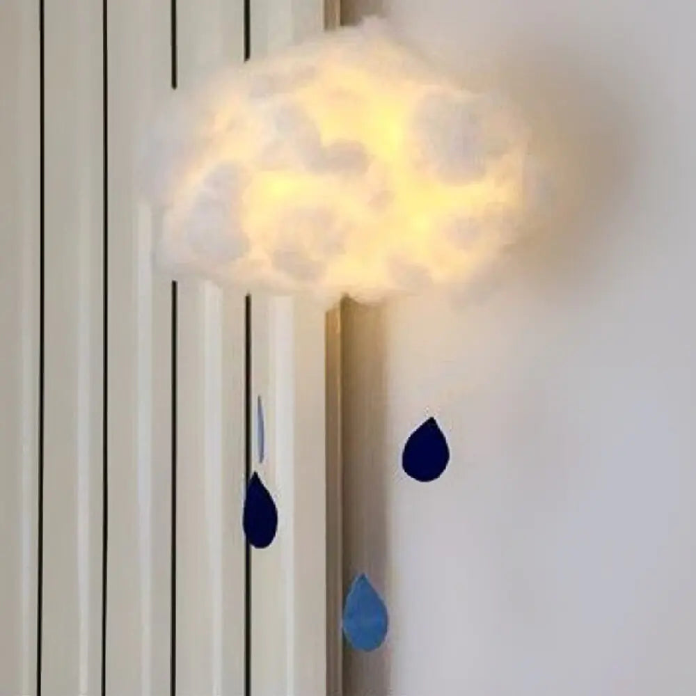 DIY Cotton Cloud Night Light