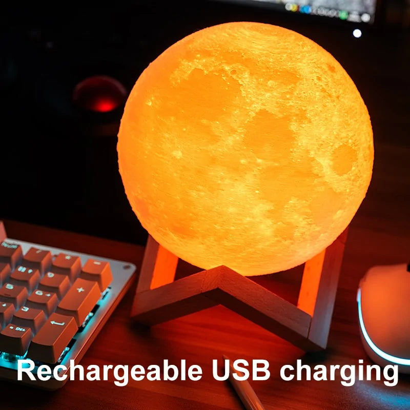 Glowing Moon Night Light Lamp