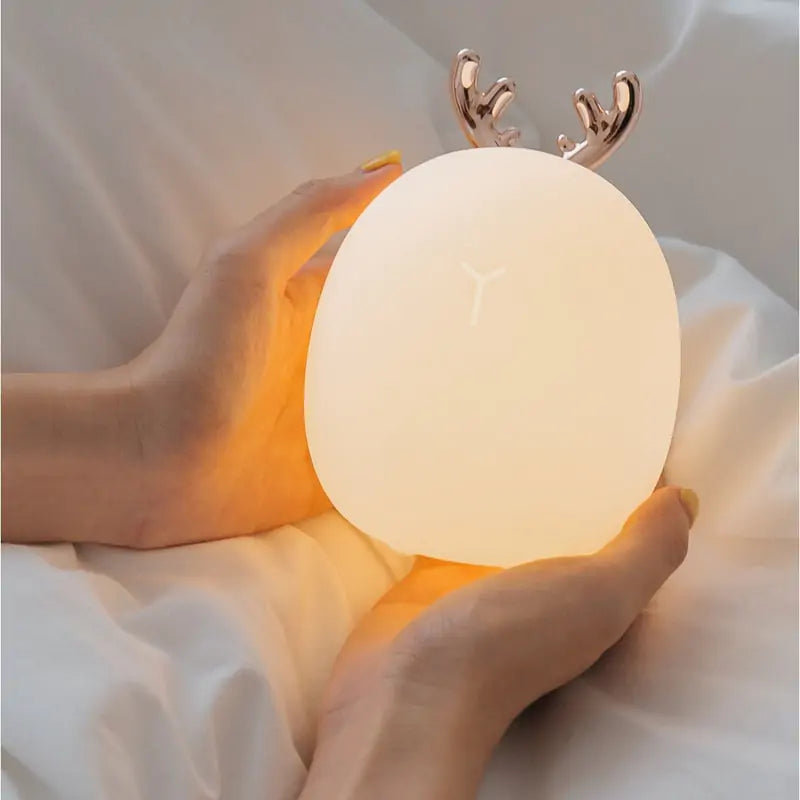 Deer and rabbit touch lamp, view 2 of 10