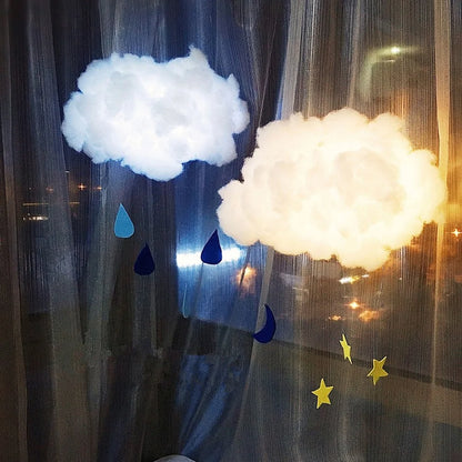 DIY Cotton Cloud Night Light