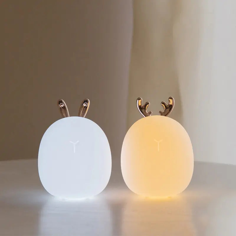Deer and rabbit touch lamp, view 1 of 10