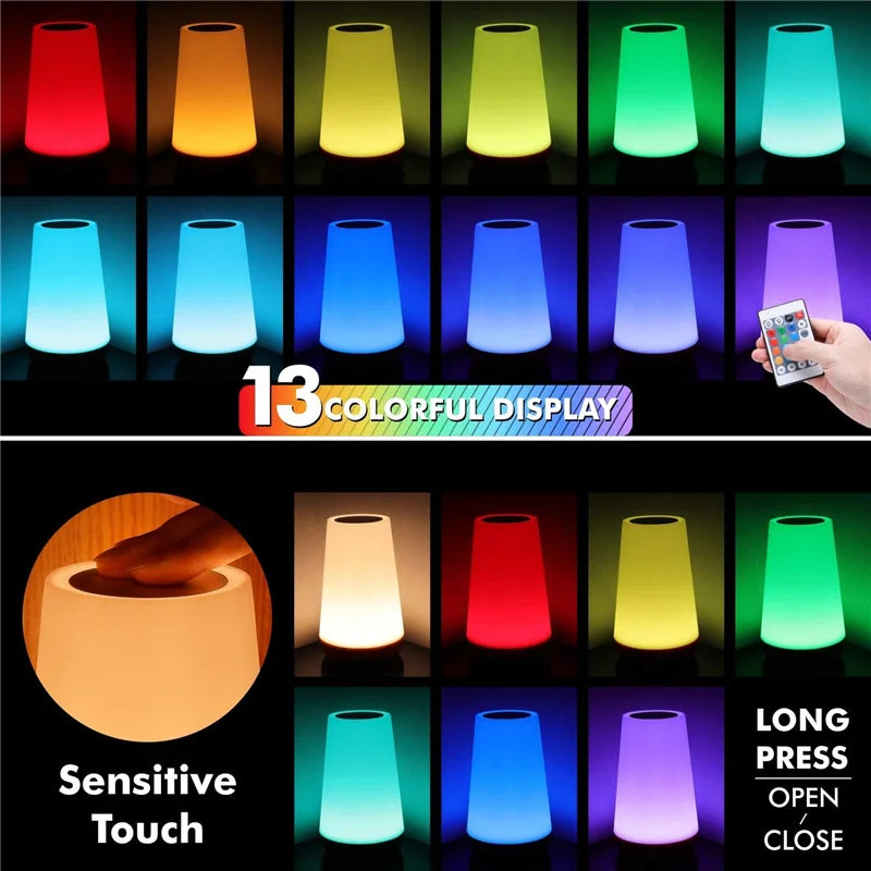 Iroka color-changing touch and remote lamp, view 3 of 7