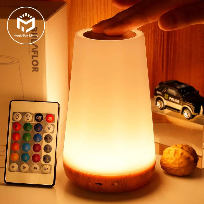 Iroka color-changing touch and remote lamp, view 2 of 7