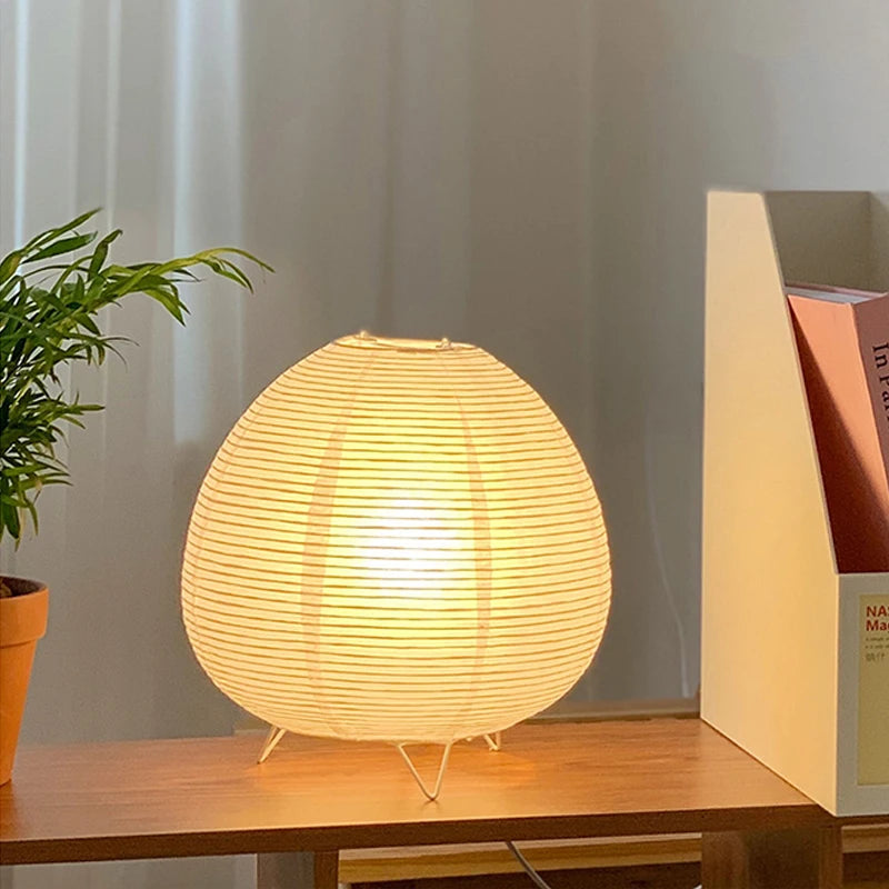 Washiro Paper-Shade Table Lamp, view 1 of 7