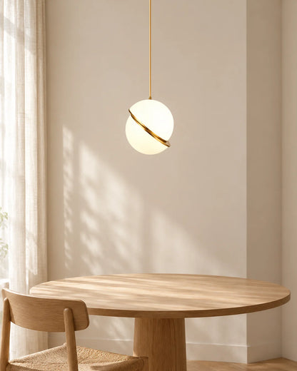 Banyue pendant over dining table