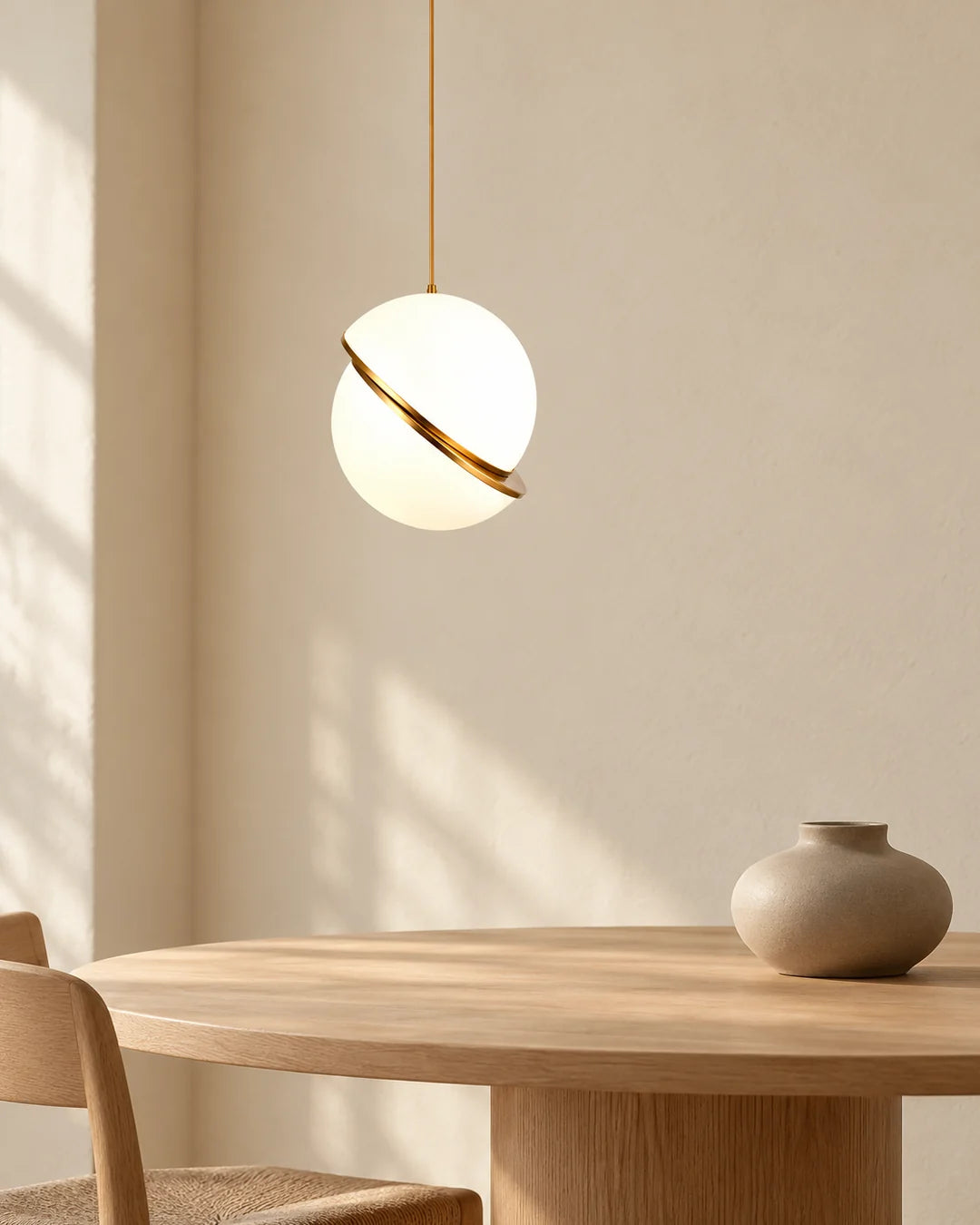 Banyue pendant above dining table