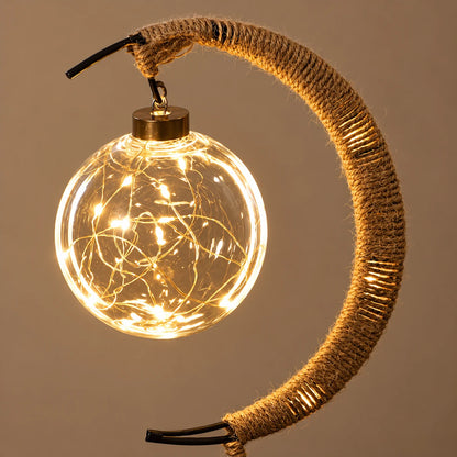 Dalmi Textured Full Moon Lamp, globe detail