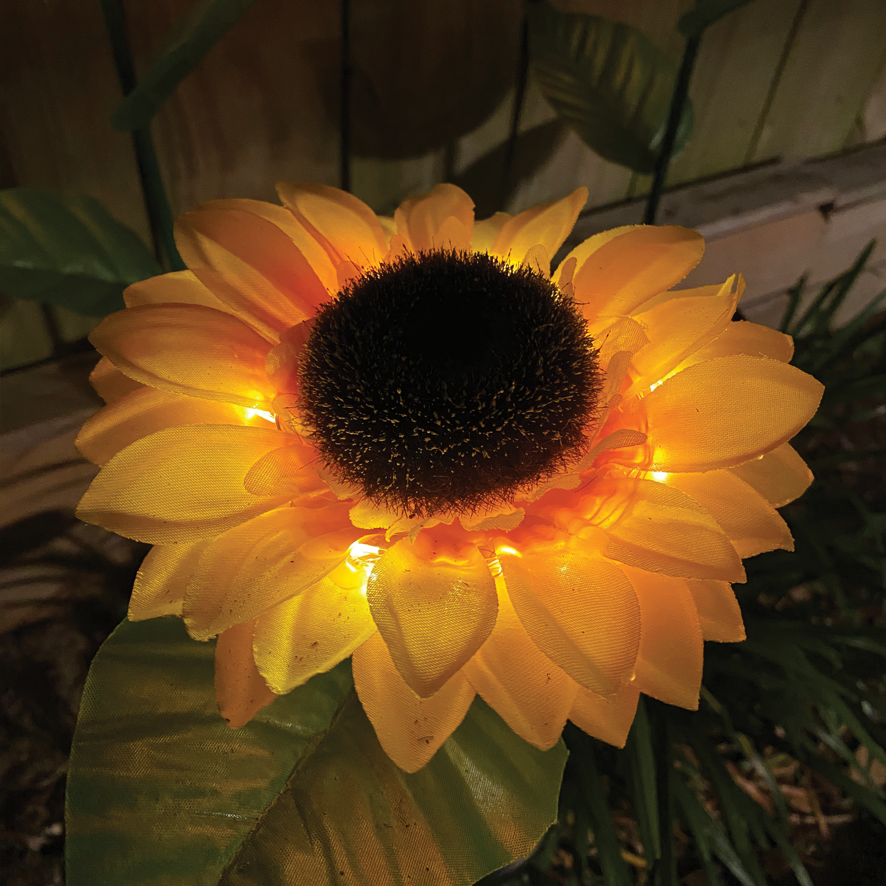 Elegant Solar-Powered Sunflowers Light Set