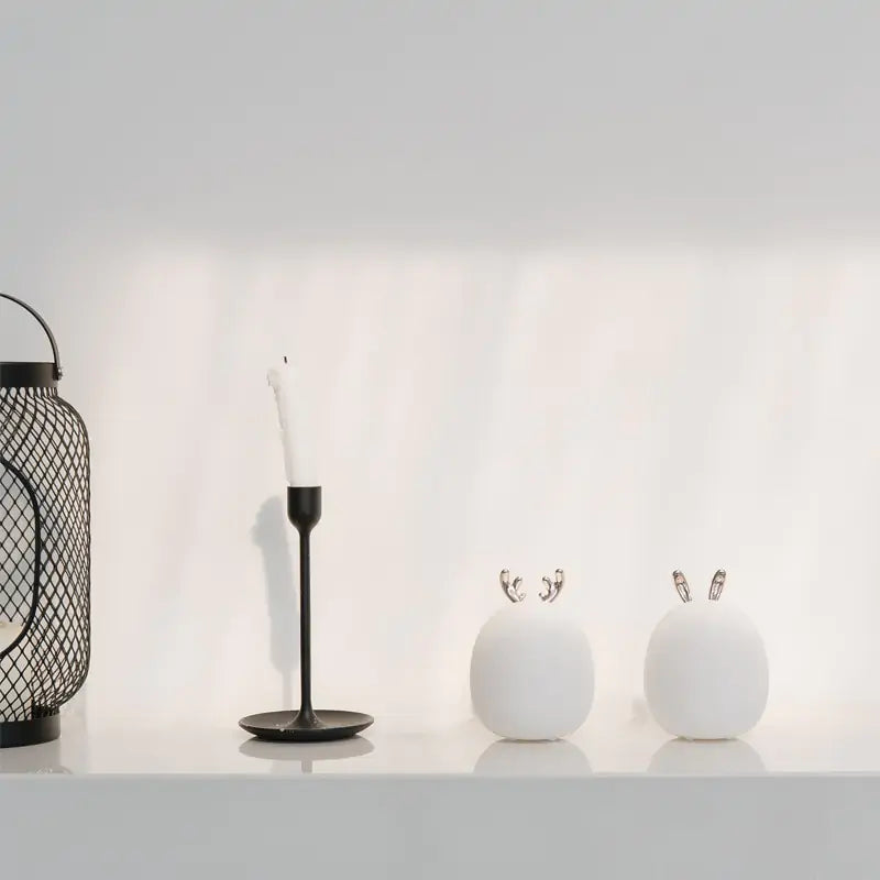 Deer and rabbit touch lamp, view 6 of 10
