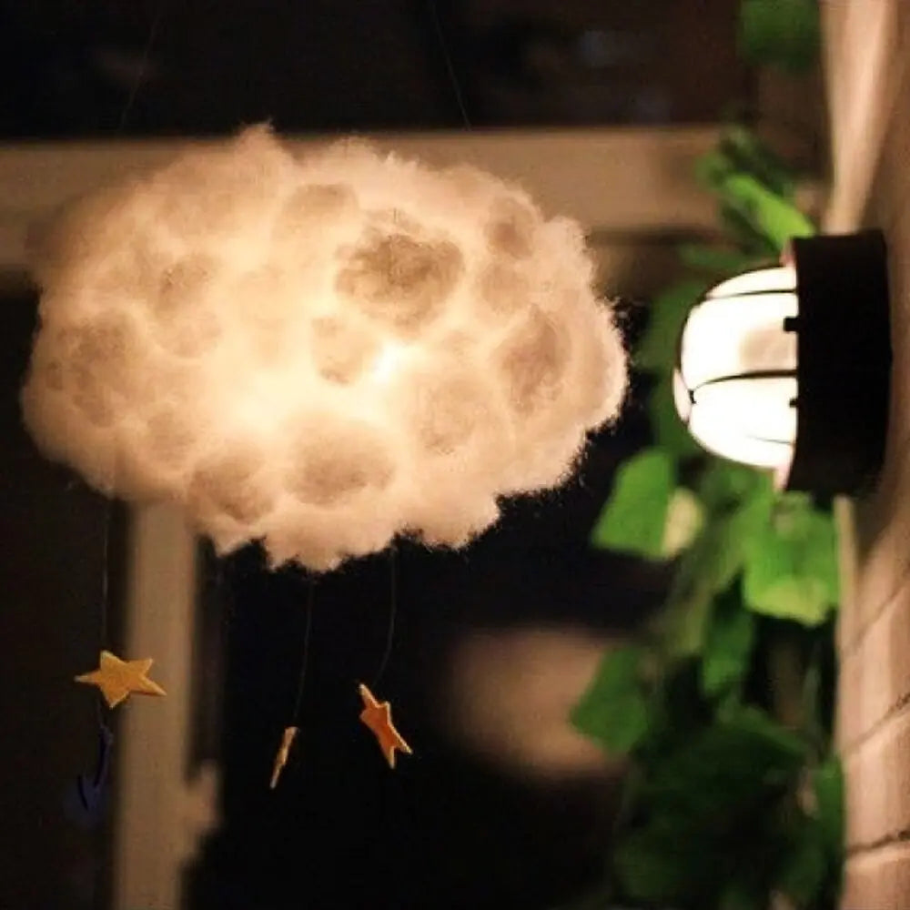 DIY Cotton Cloud Night Light