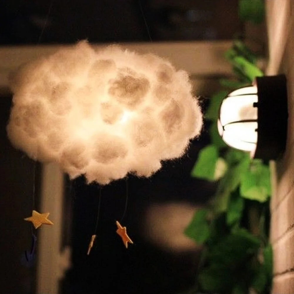DIY Cotton Cloud Night Light