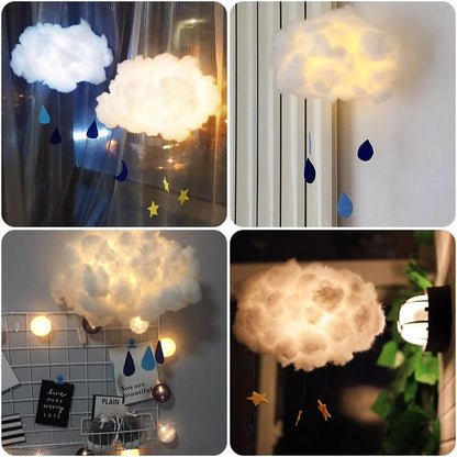 DIY Cotton Cloud Night Light