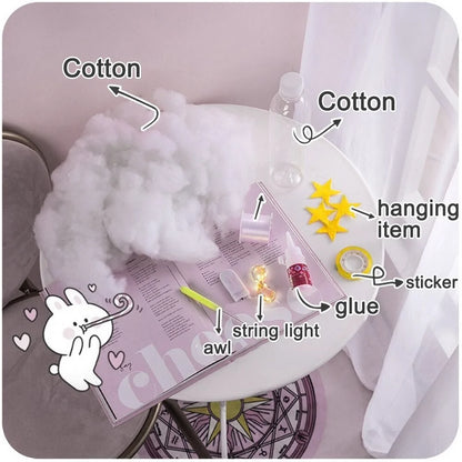 DIY Cotton Cloud Night Light
