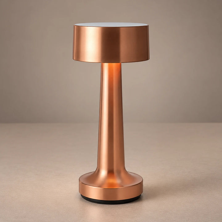 Yuzora Bronze-Tone Table Lamp, studio front view